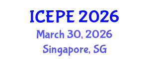 International Conference on Electrical and Power Engineering (ICEPE) March 30, 2026 - Singapore, Singapore