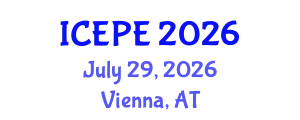 International Conference on Electrical and Power Engineering (ICEPE) July 29, 2026 - Vienna, Austria