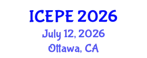 International Conference on Electrical and Power Engineering (ICEPE) July 12, 2026 - Ottawa, Canada