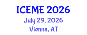 International Conference on Energy and Mining Engineering (ICEME) July 29, 2026 - Vienna, Austria
