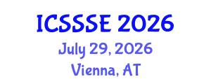 International Conference on Sport Science and Sports Engineering (ICSSSE) July 29, 2026 - Vienna, Austria