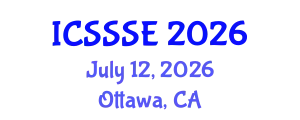International Conference on Sport Science and Sports Engineering (ICSSSE) July 12, 2026 - Ottawa, Canada