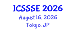 International Conference on Sport Science and Sports Engineering (ICSSSE) August 16, 2026 - Tokyo, Japan