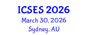 International Conference on Sport and Exercise Science (ICSES) March 30, 2026 - Sydney, Australia