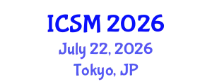 International Conference on Sports Medicine (ICSM) July 22, 2026 - Tokyo, Japan