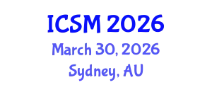 International Conference on Sports Medicine (ICSM) March 30, 2026 - Sydney, Australia