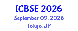 International Conference on Building Science and Engineering (ICBSE) September 09, 2026 - Tokyo, Japan