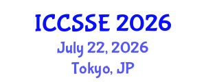 International Conference on Computer Science and Software Engineering (ICCSSE) July 22, 2026 - Tokyo, Japan