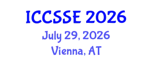 International Conference on Computer Science and Software Engineering (ICCSSE) July 29, 2026 - Vienna, Austria