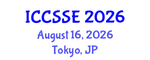 International Conference on Computer Science and Software Engineering (ICCSSE) August 16, 2026 - Tokyo, Japan