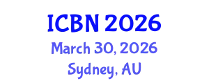 International Conference on Biotechnology and Nanotechnology (ICBN) March 30, 2026 - Sydney, Australia