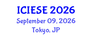 International Conference on Industrial Electronics and Systems Engineering (ICIESE) September 09, 2026 - Tokyo, Japan