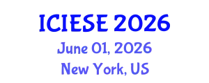 International Conference on Industrial Electronics and Systems Engineering (ICIESE) June 01, 2026 - New York, United States