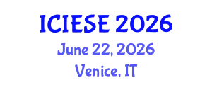 International Conference on Industrial Electronics and Systems Engineering (ICIESE) June 22, 2026 - Venice, Italy