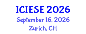 International Conference on Industrial Electronics and Systems Engineering (ICIESE) September 16, 2026 - Zurich, Switzerland