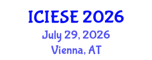 International Conference on Industrial Electronics and Systems Engineering (ICIESE) July 29, 2026 - Vienna, Austria