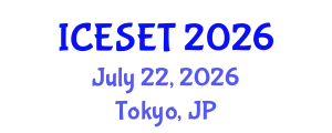 International Conference on Energy Systems Engineering and Technology (ICESET) July 22, 2026 - Tokyo, Japan