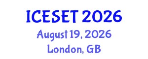 International Conference on Energy Systems Engineering and Technology (ICESET) August 19, 2026 - London, United Kingdom