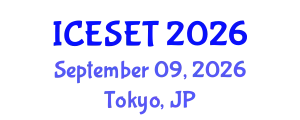 International Conference on Energy Systems Engineering and Technology (ICESET) September 09, 2026 - Tokyo, Japan