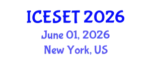 International Conference on Energy Systems Engineering and Technology (ICESET) June 01, 2026 - New York, United States