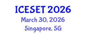 International Conference on Energy Systems Engineering and Technology (ICESET) March 30, 2026 - Singapore, Singapore