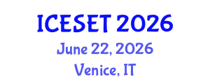 International Conference on Energy Systems Engineering and Technology (ICESET) June 22, 2026 - Venice, Italy