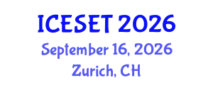 International Conference on Energy Systems Engineering and Technology (ICESET) September 16, 2026 - Zurich, Switzerland