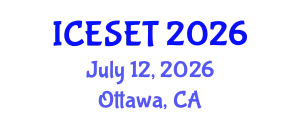 International Conference on Energy Systems Engineering and Technology (ICESET) July 12, 2026 - Ottawa, Canada