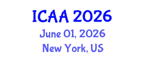 International Conference on Aeronautics and Astronautics (ICAA) June 01, 2026 - New York, United States