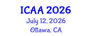 International Conference on Aeronautics and Astronautics (ICAA) July 12, 2026 - Ottawa, Canada