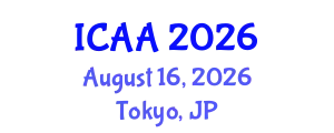 International Conference on Aeronautics and Astronautics (ICAA) August 16, 2026 - Tokyo, Japan