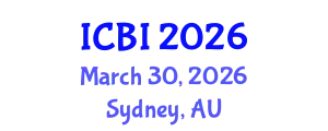 International Conference on Bioinformatics (ICBI) March 30, 2026 - Sydney, Australia