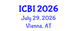 International Conference on Bioinformatics (ICBI) July 29, 2026 - Vienna, Austria