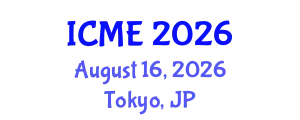 International Conference on Medical Engineering (ICME) August 16, 2026 - Tokyo, Japan
