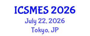 International Conference on Sport Medicine and Exercise Science (ICSMES) July 22, 2026 - Tokyo, Japan