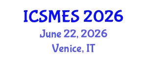 International Conference on Sport Medicine and Exercise Science (ICSMES) June 22, 2026 - Venice, Italy