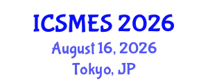 International Conference on Sport Medicine and Exercise Science (ICSMES) August 16, 2026 - Tokyo, Japan
