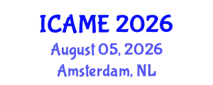 International Conference on Automation and Mechatronics Engineering (ICAME) August 05, 2026 - Amsterdam, Netherlands