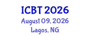 International Conference on Bioengineering and Technology (ICBT) August 09, 2026 - Lagos, Nigeria