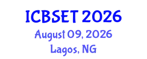 International Conference on Biological Science, Engineering and Technology (ICBSET) August 09, 2026 - Lagos, Nigeria