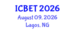 International Conference on Bioscience Engineering and Technology (ICBET) August 09, 2026 - Lagos, Nigeria