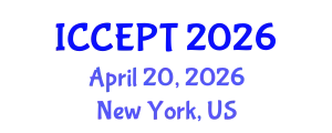 International Conference on Chemical Engineering and Process Technology (ICCEPT) April 20, 2026 - New York, United States