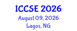 International Conference on Chemical Science and Engineering (ICCSE) August 09, 2026 - Lagos, Nigeria