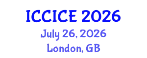 International Conference on Communication, Information and Computer Engineering (ICCICE) July 26, 2026 - London, United Kingdom