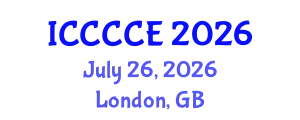 International Conference on Communication, Control and Computer Engineering (ICCCCE) July 26, 2026 - London, United Kingdom