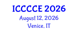 International Conference on Communication, Control and Computer Engineering (ICCCCE) August 12, 2026 - Venice, Italy