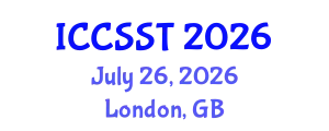 International Conference on Computer Science and Systems Technology (ICCSST) July 26, 2026 - London, United Kingdom