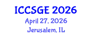 International Conference on Concrete, Structural and Geotechnical Engineering (ICCSGE) April 27, 2026 - Jerusalem, Israel