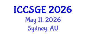 International Conference on Concrete, Structural and Geotechnical Engineering (ICCSGE) May 11, 2026 - Sydney, Australia