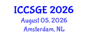 International Conference on Concrete, Structural and Geotechnical Engineering (ICCSGE) August 05, 2026 - Amsterdam, Netherlands